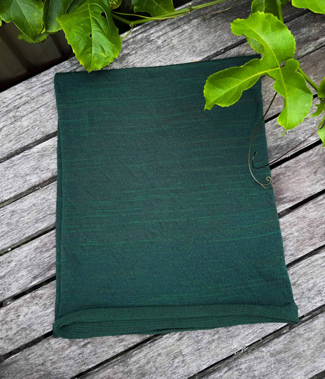 Forest Green Merino Beanie Wrap
