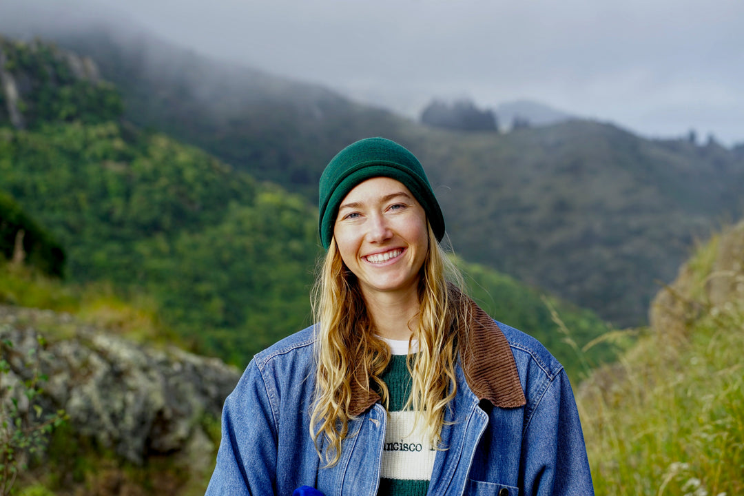 Forest Green Merino Beanie Wrap