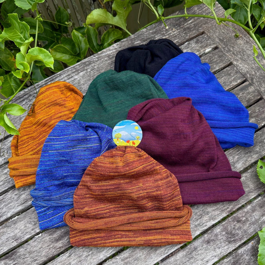 Merino Beanie Wraps: All Colours - Ships from Wales UK