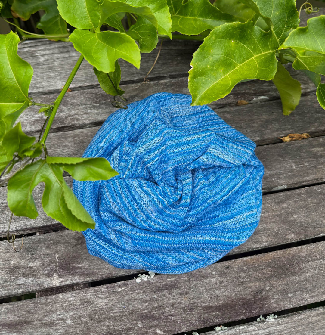 Ice Blue Merino Beanie Wrap