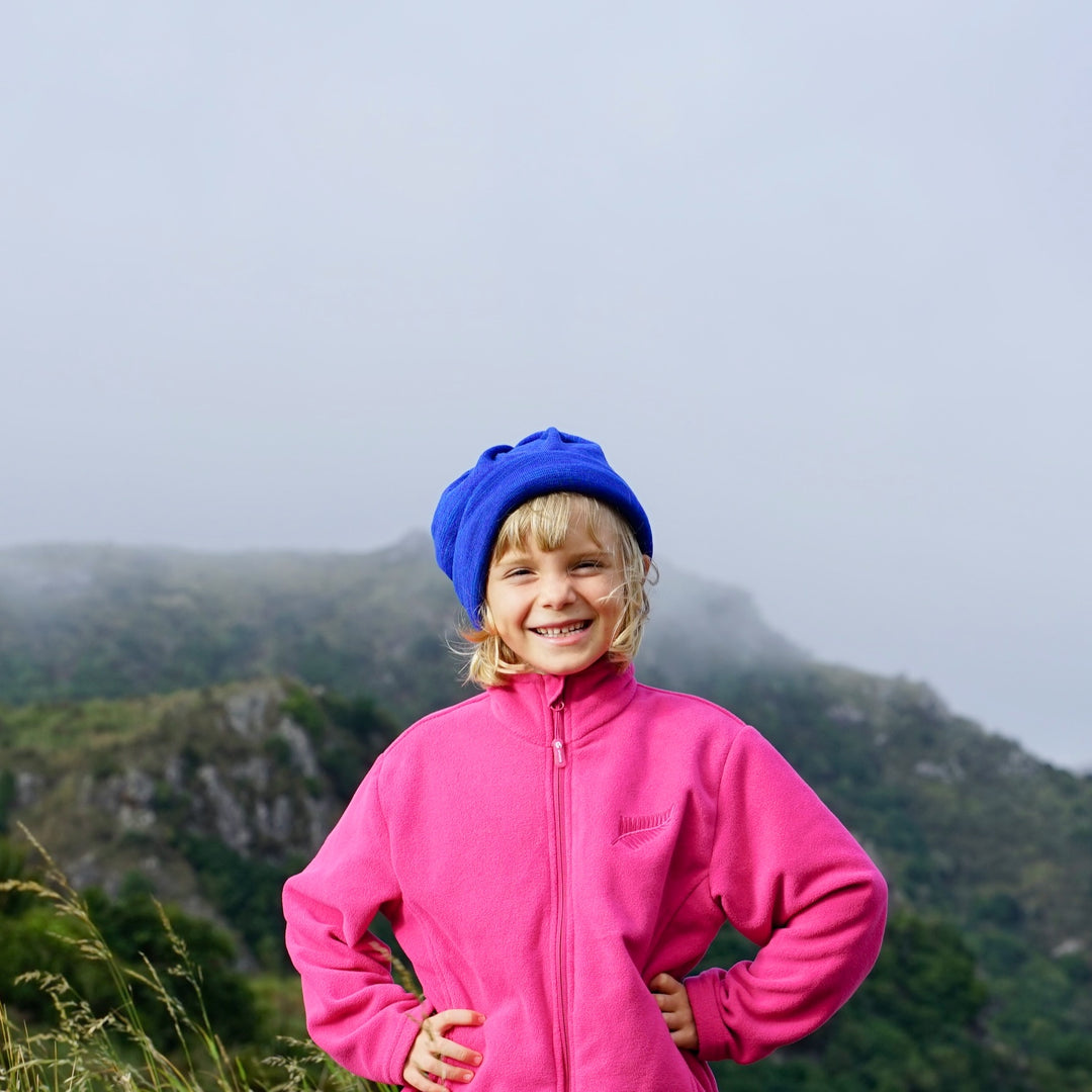 Lapis Blue Merino Beanie Wrap - Ships from Wales UK