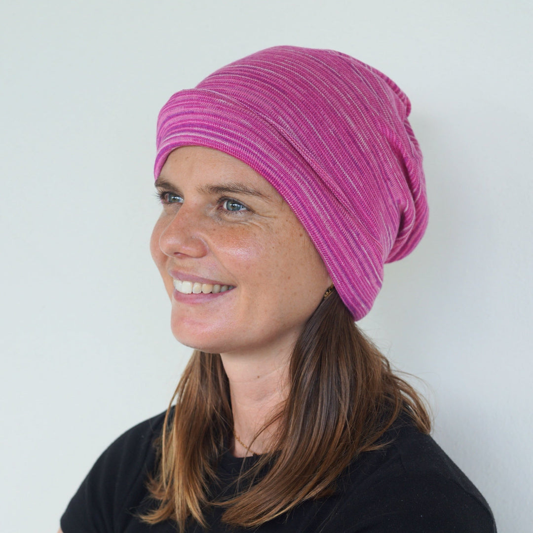 Cherry Blossom Merino Beanie Wrap - Shipped from Wales UK