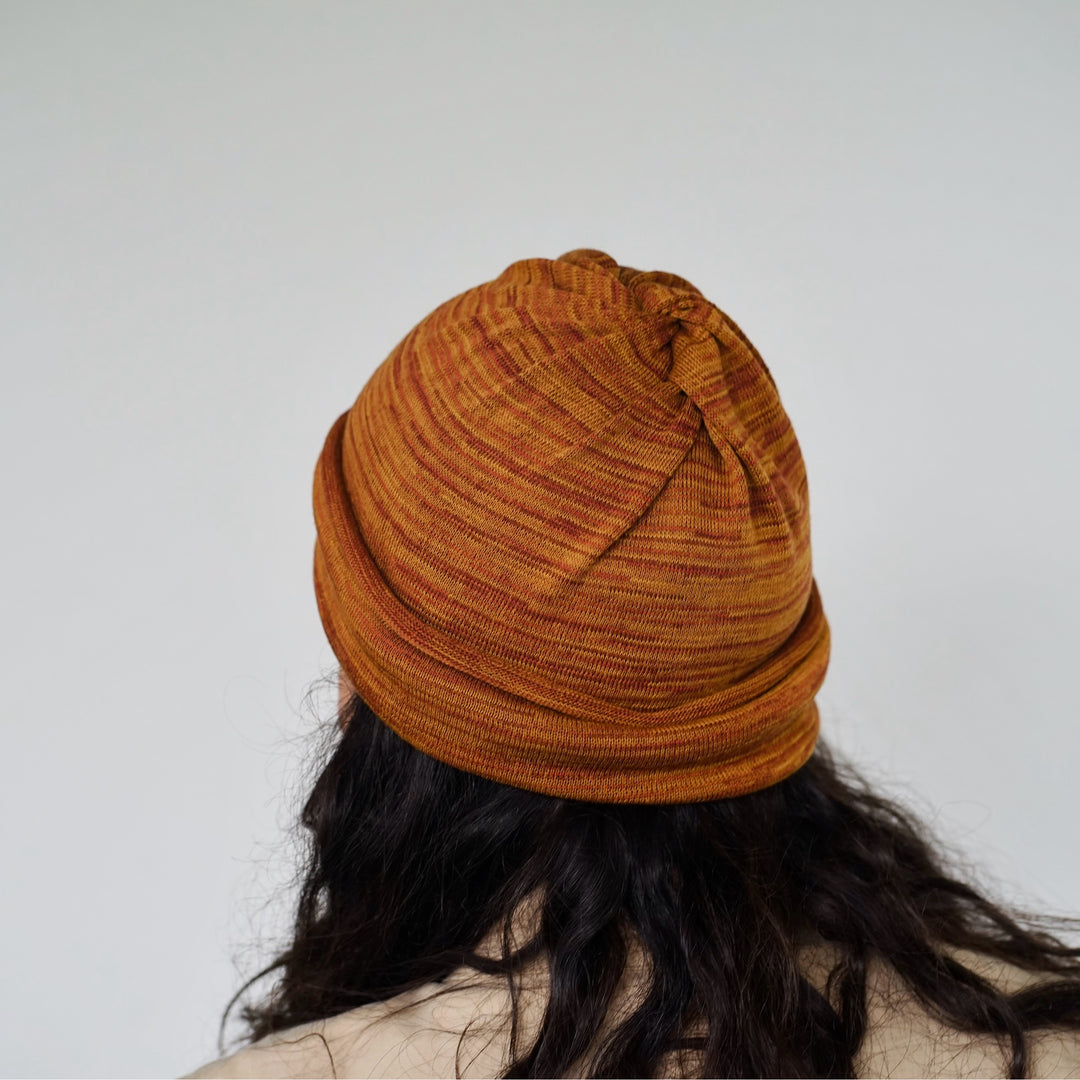 Mustard Tan Merino Beanie Wrap - Ships from Wales UK