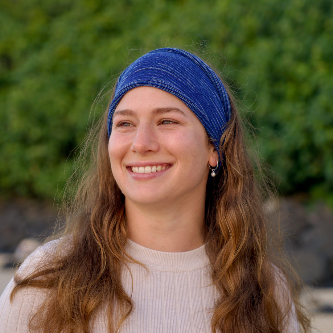 Merino Wide Headband - Alpine Blue