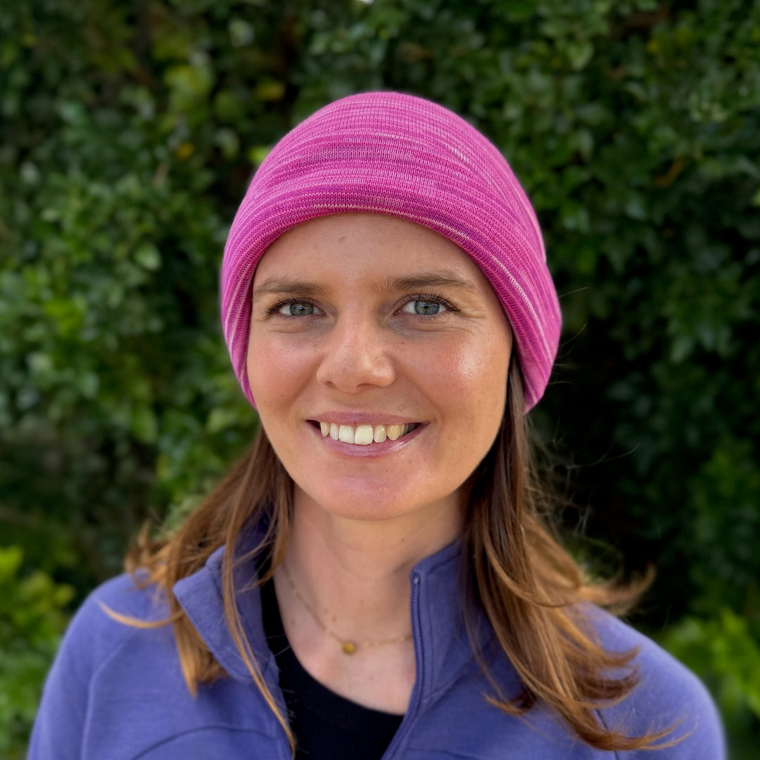 Cherry Blossom Merino Beanie Wrap - Shipped from Wales UK